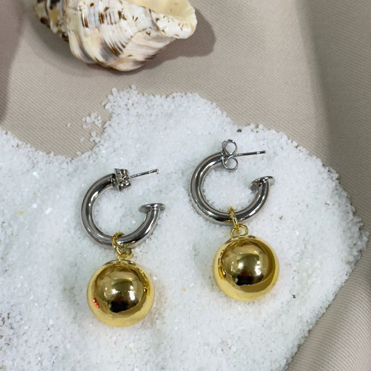Dual Ball Earrings