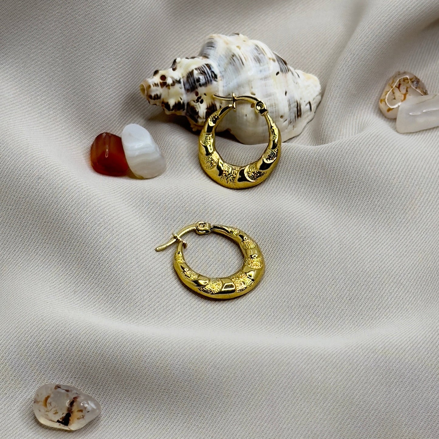 Shell Hoop Earrings