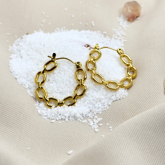 Chain Hoop Earrings