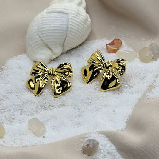 Chunky Bow Earrings