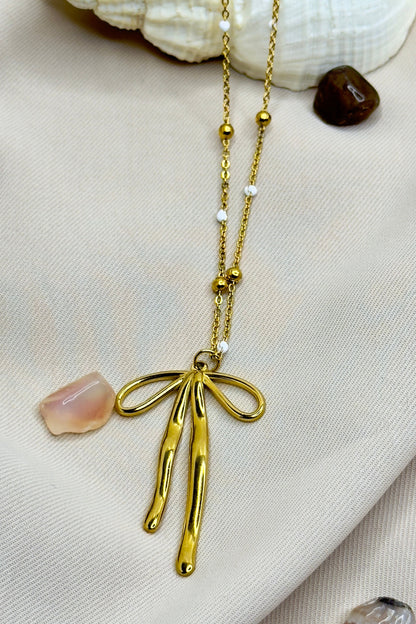 Tired Bow Necklace