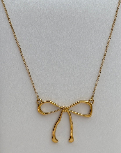 Gift Bow Necklace